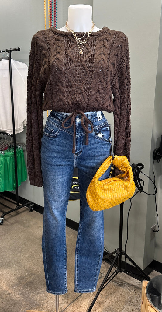 JUDY BLUE Front Yoke Skinny Jean