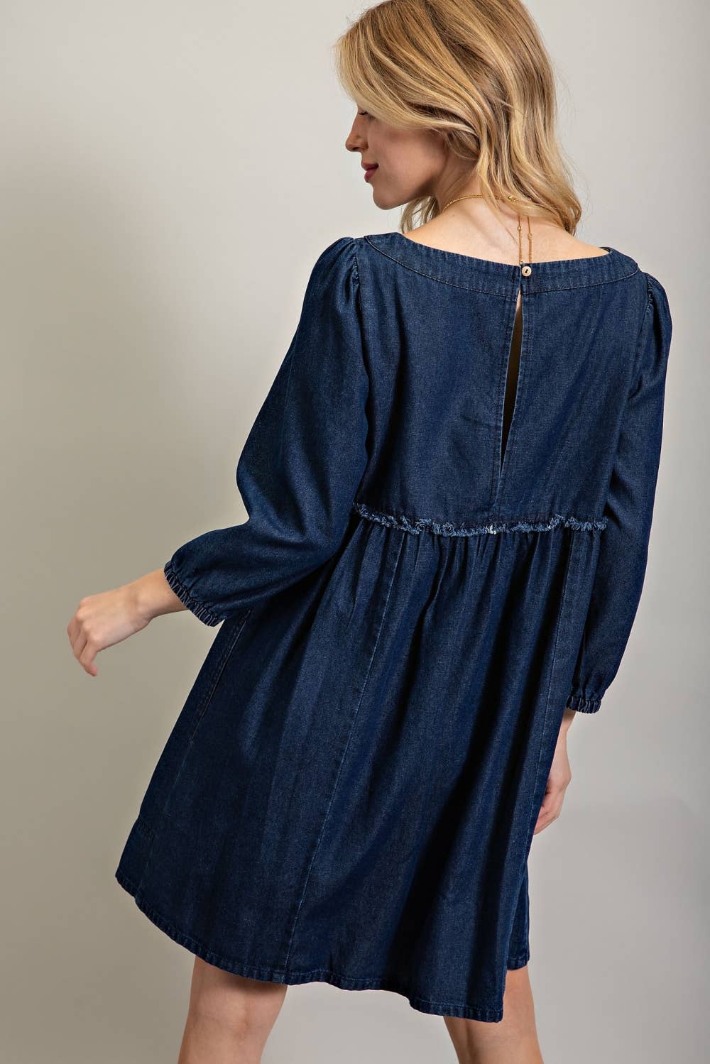 Denim Babydoll Dress