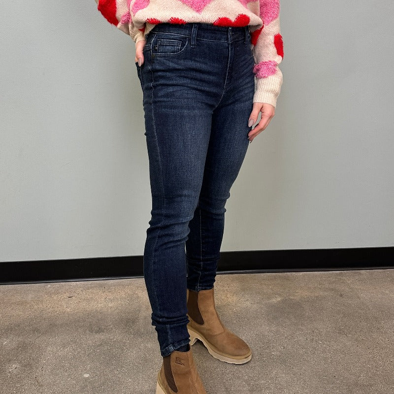 JUDY BLUE Super Dark High Waist Skinny