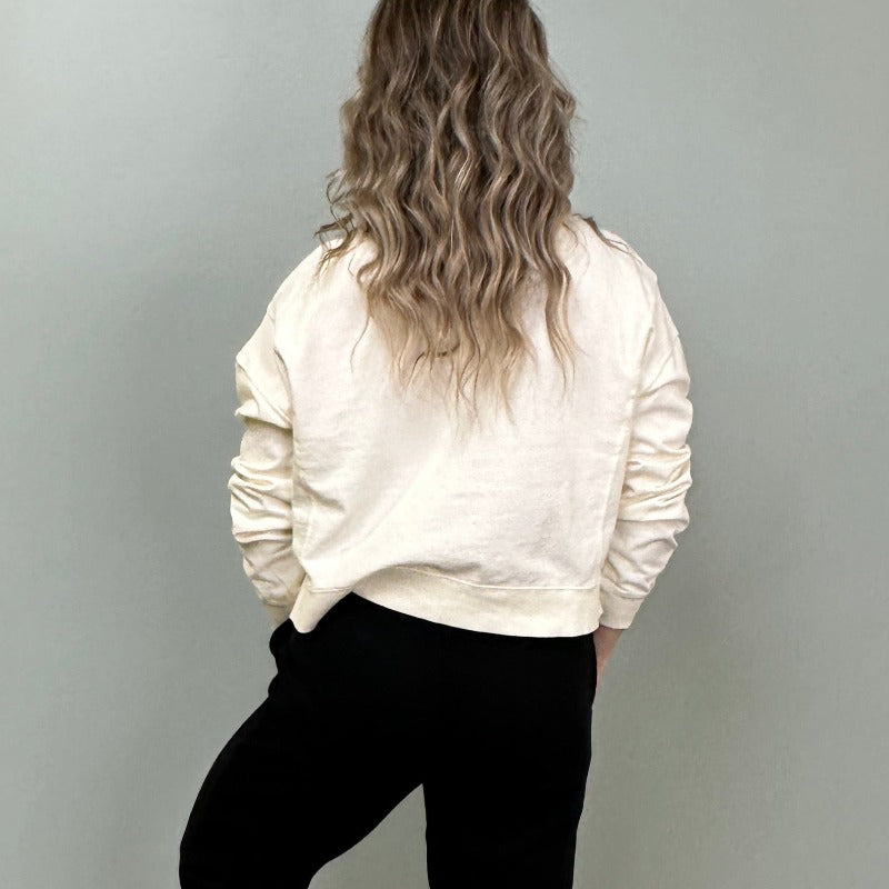 Long Sleeve Cropped Sweatshirt