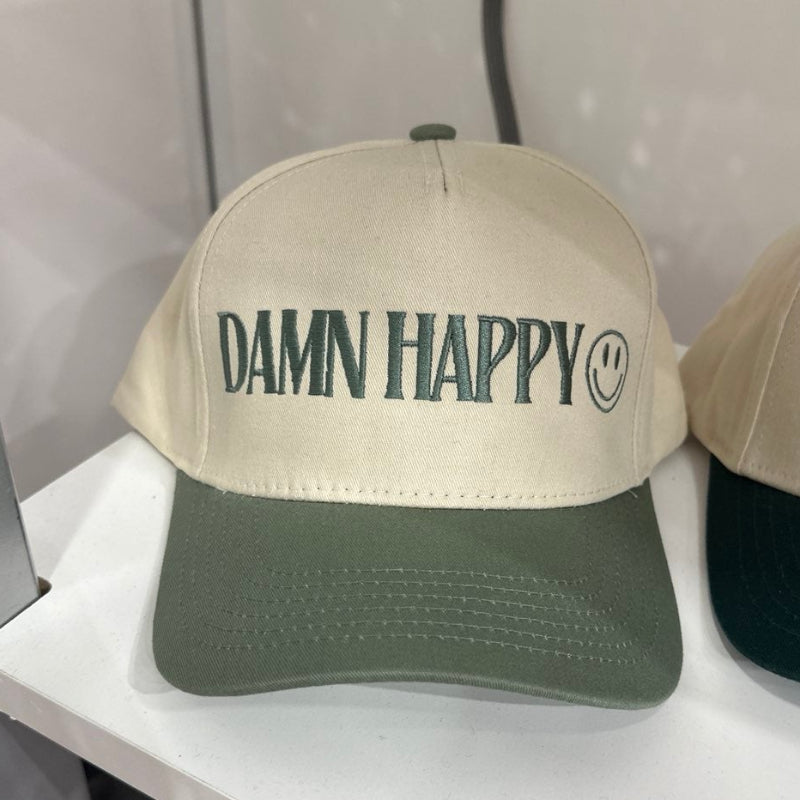 Damn Happy Baseball Cap