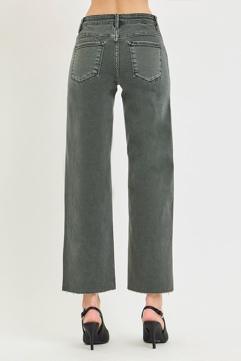 RISEN Forrest Shadow Mid Rise Tummy Control Jeans