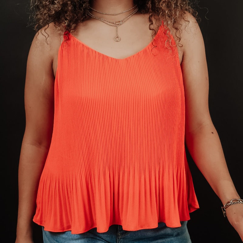 Plisse Pleated Cami