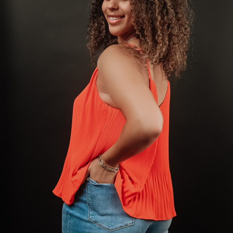 Plisse Pleated Cami