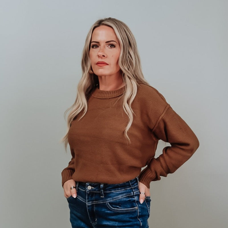 Classic Knit Cropped Sweater