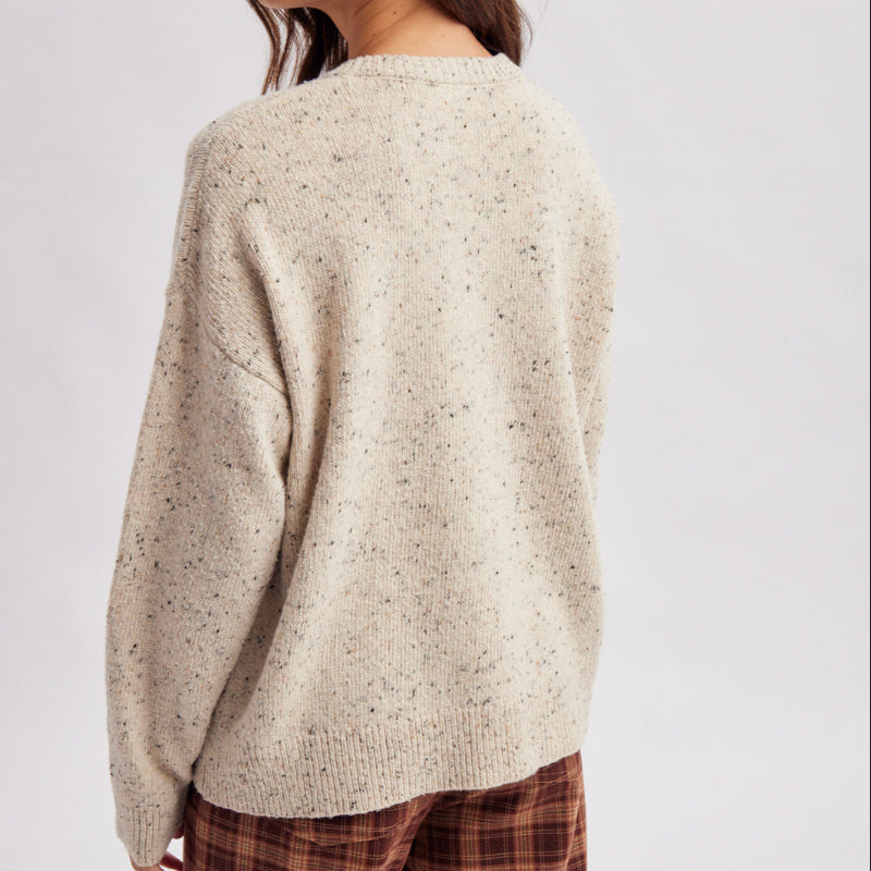 Heather Henley Pullover Sweater