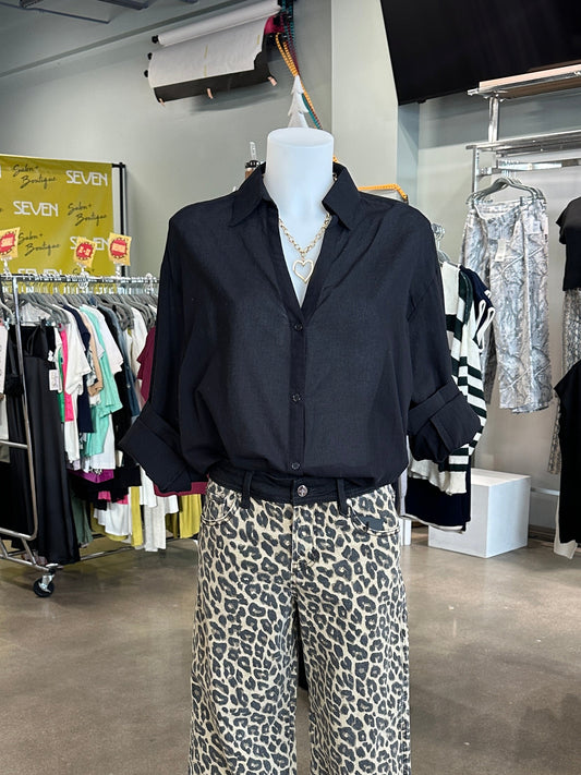 Black Button Down Shirt