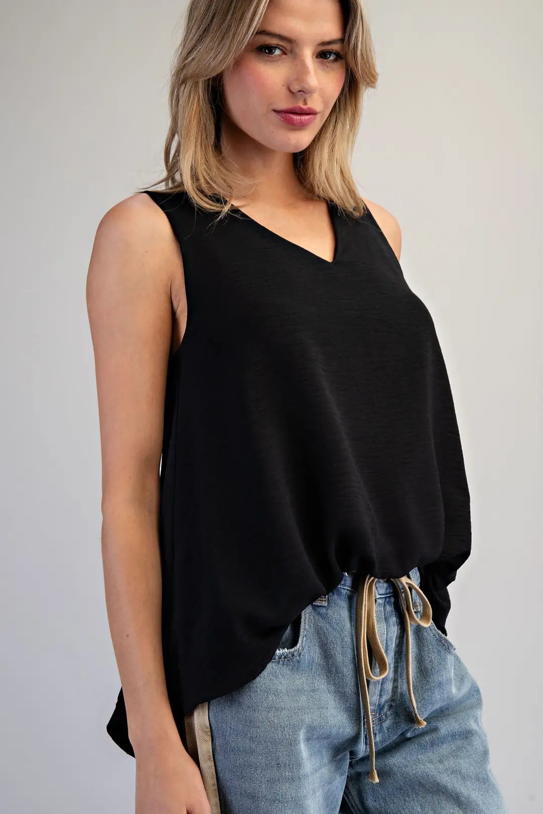 V-Neck Sleeveless Top