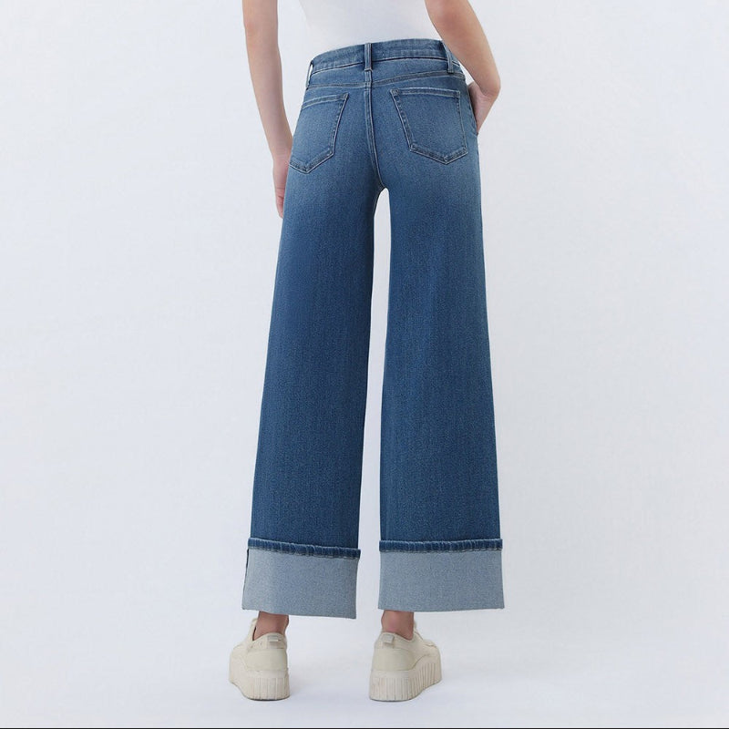 VERVET High-Rise Cuffed Trouser Jeans