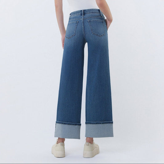 VERVET High-Rise Cuffed Trouser Jeans