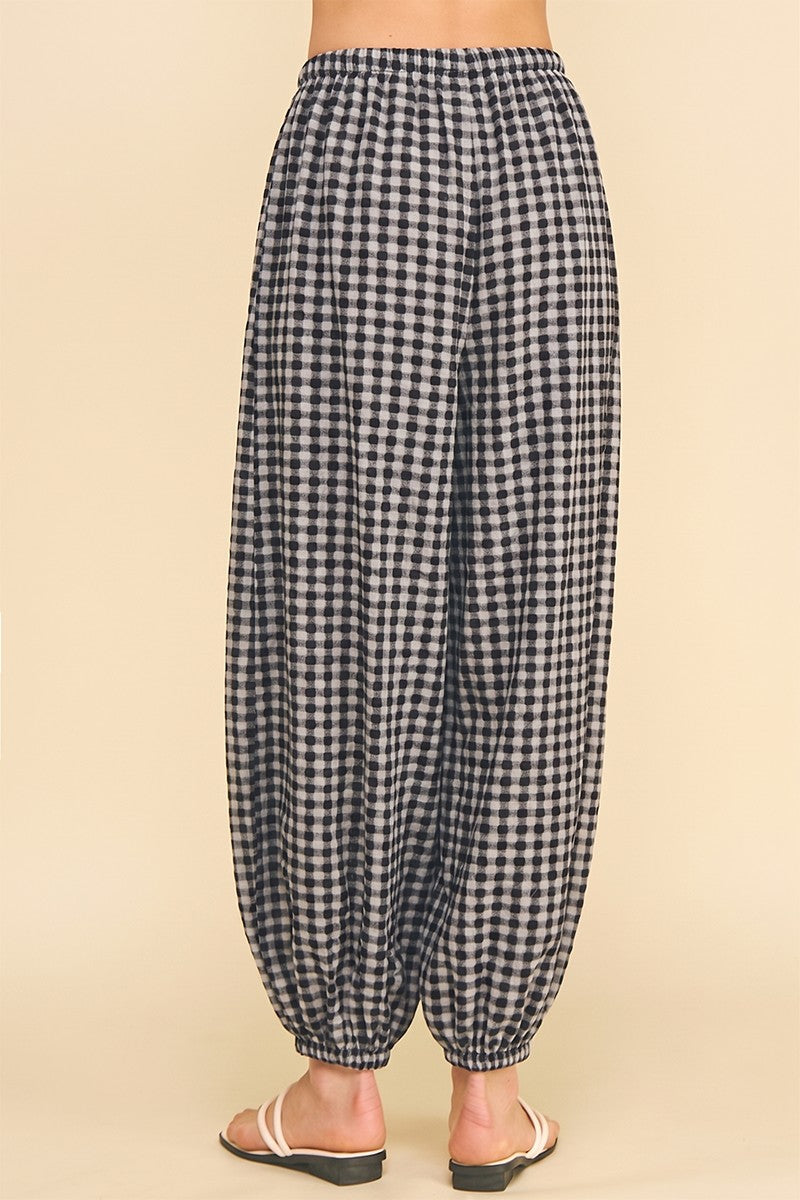 Dot Print Harem Pants