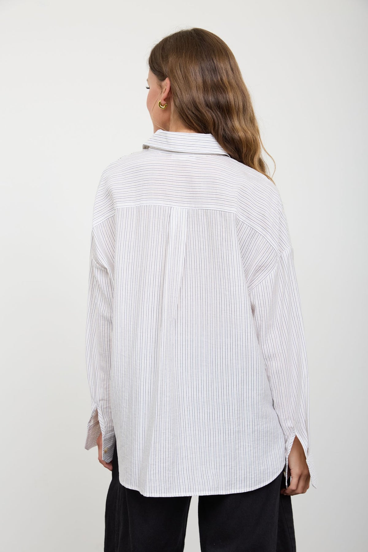 Pinstripe Button Down Shirt