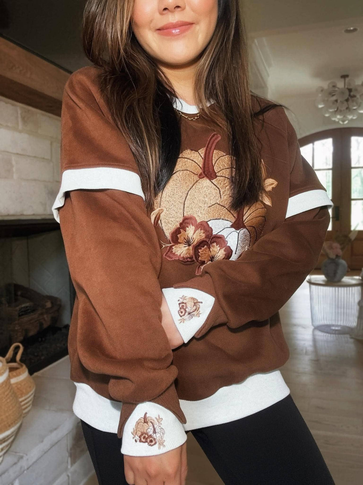 Harvest Bloom™ LayerPop™ Duo Cuff Sweatshirt