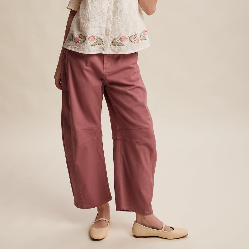 Berry Utility Barrel Jeans