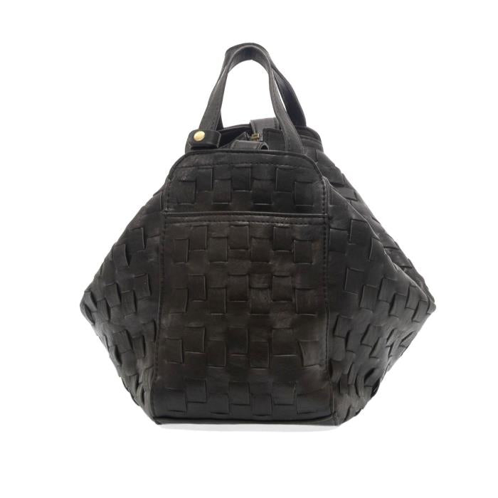 Brenna Woven Bowler Satchel