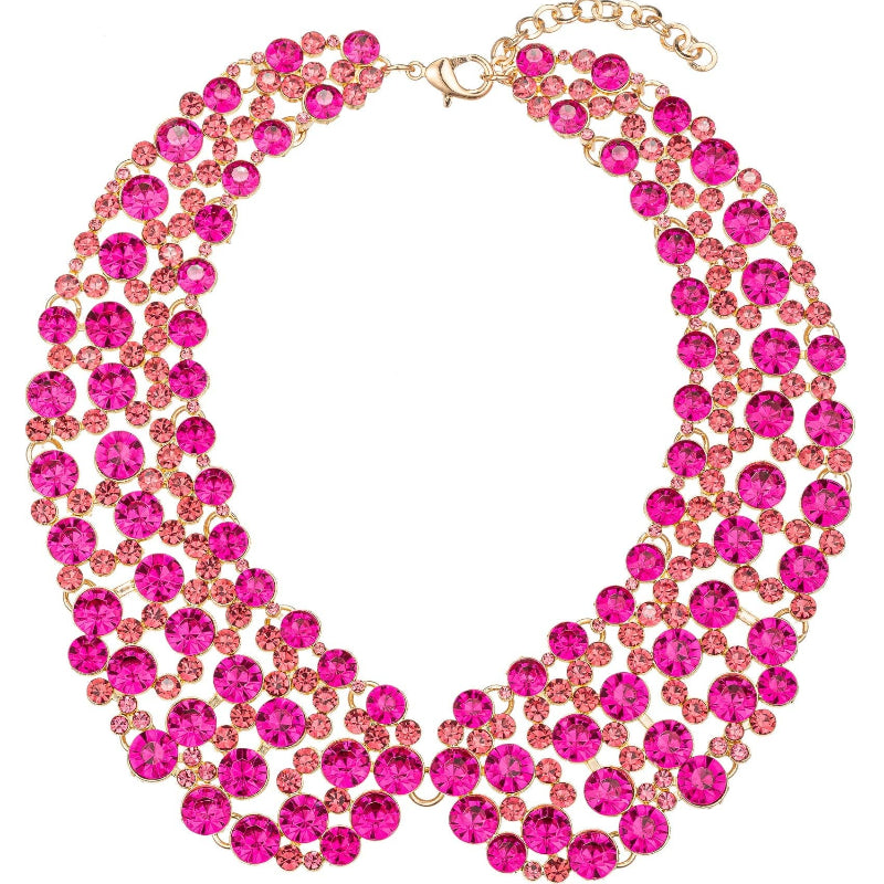 Diana Rhinestone Collar Necklace