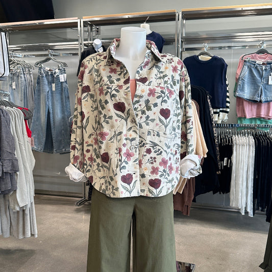 Floral Denim Jacket