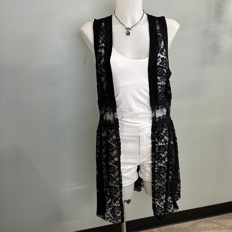 Black Lace Kimono