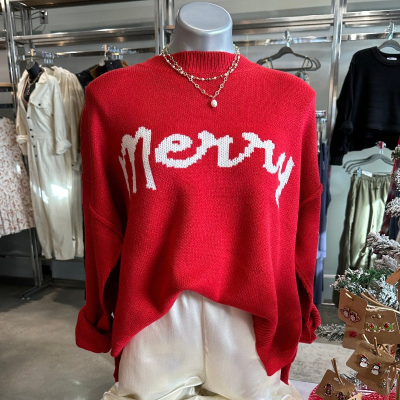 Red Merry Sweater