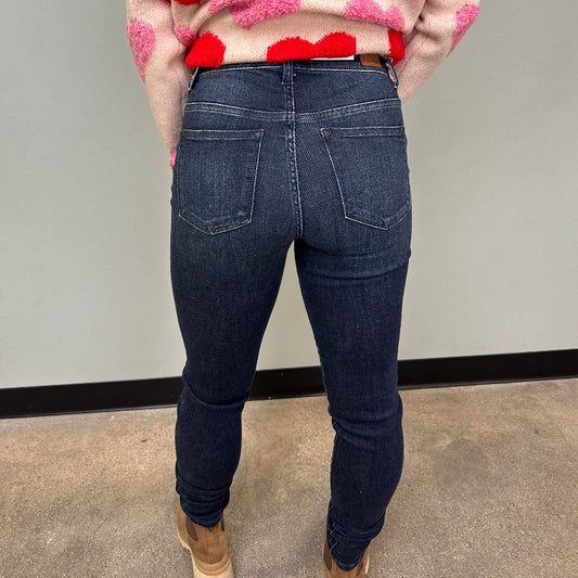 JUDY BLUE Super Dark High Waist Skinny