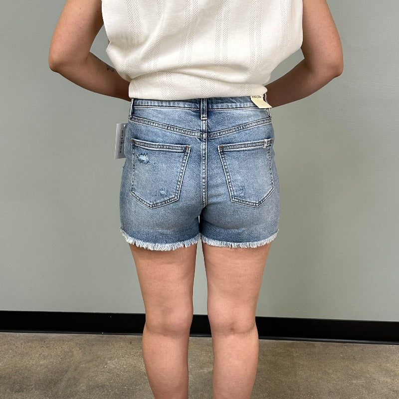 Sneak Peek High-Rise Cut-Off Shorts