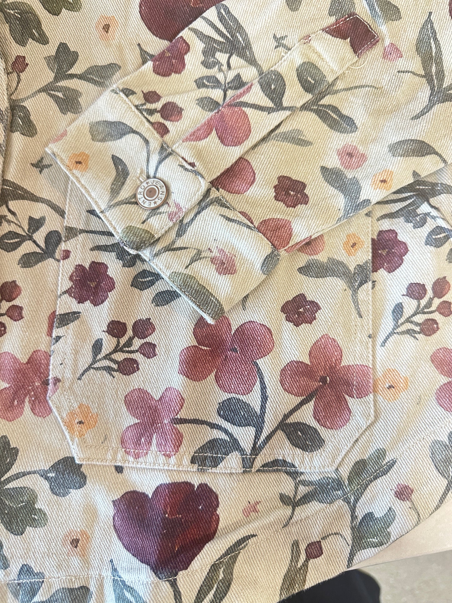 Floral Denim Jacket