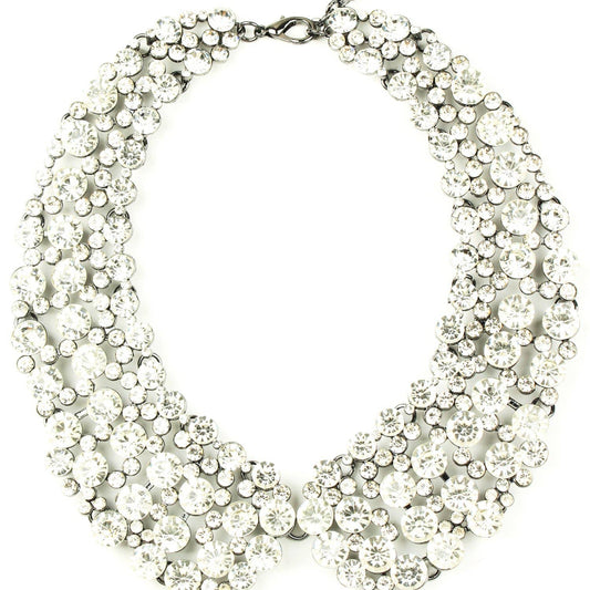 Diana Rhinestone Collar Necklace