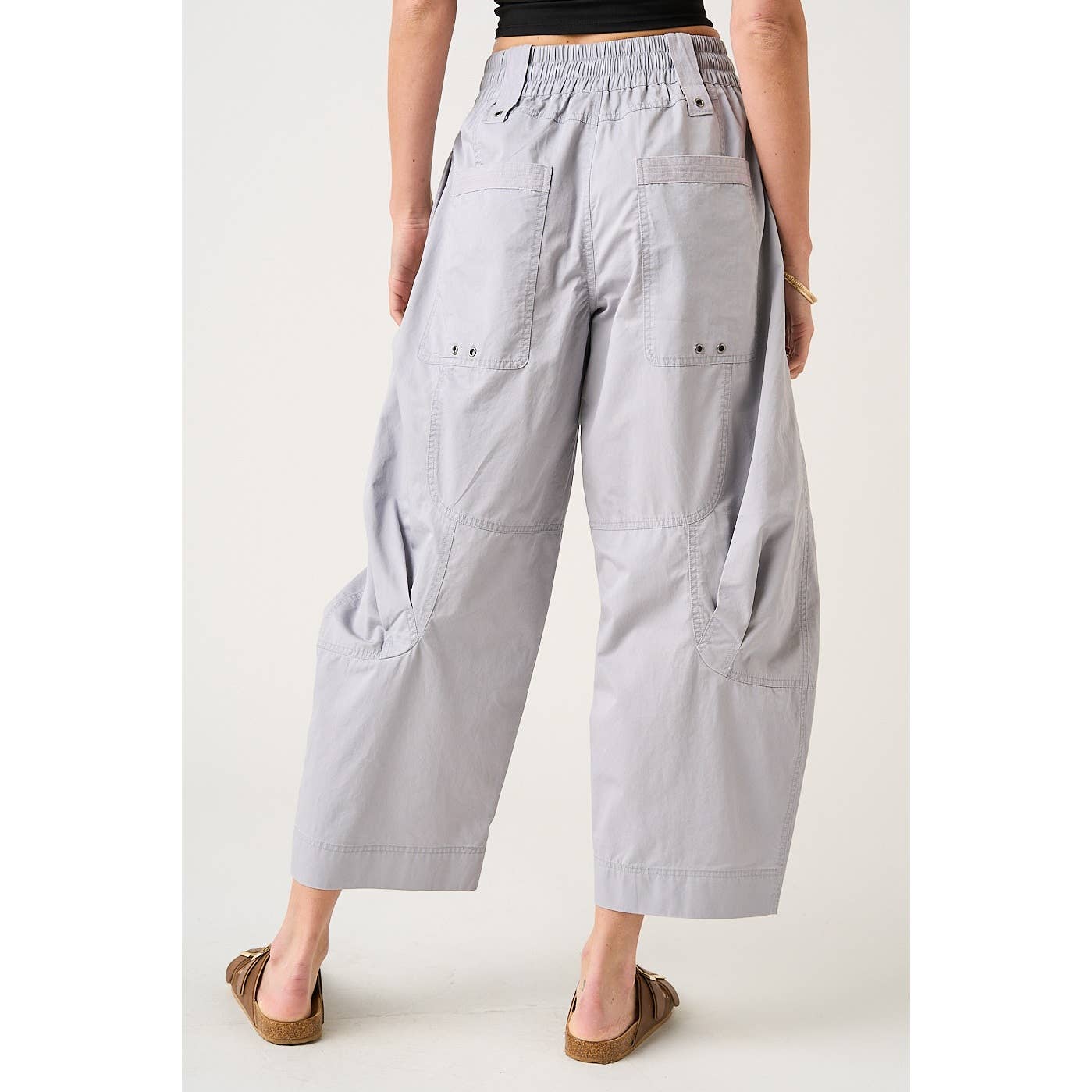 Washed Utility Parachute Cargo Pants