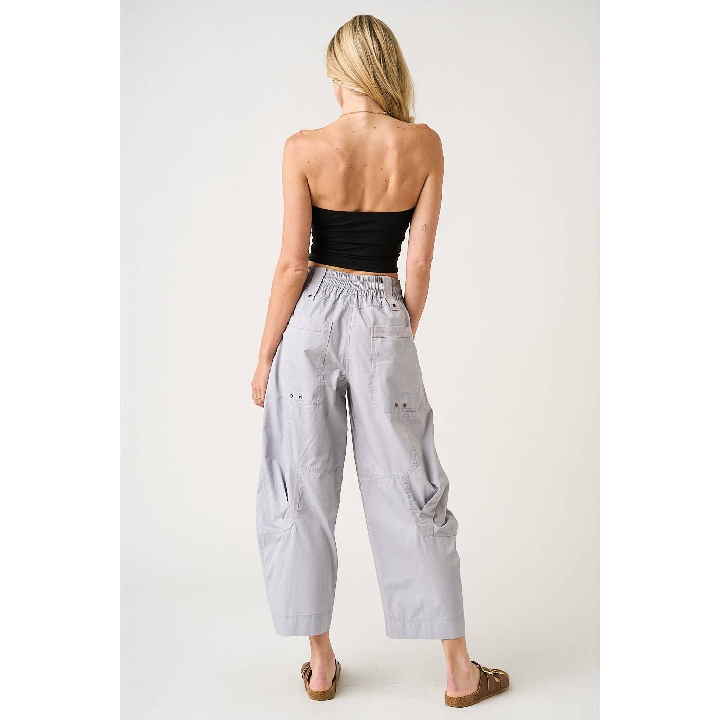 Washed Utility Parachute Cargo Pants