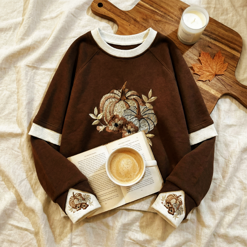 Harvest Bloom™ LayerPop™ Duo Cuff Sweatshirt