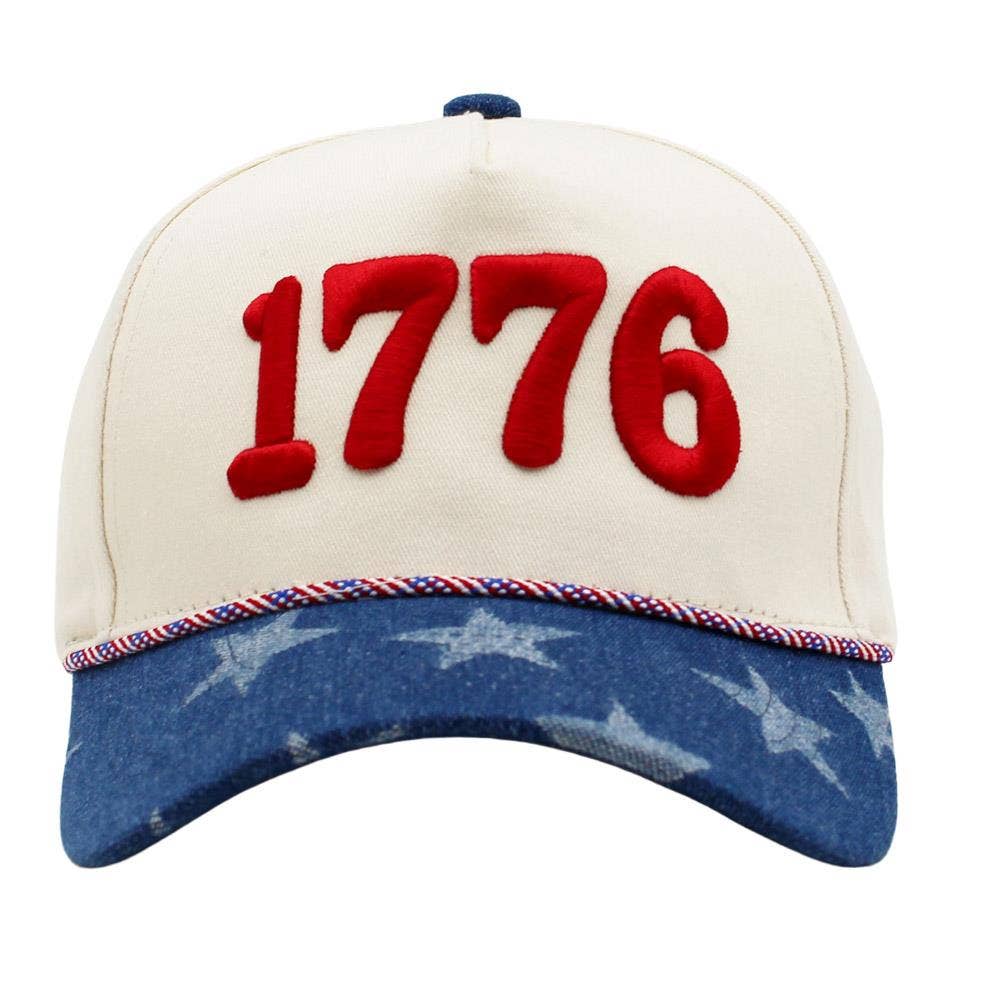 1776 Embroidered Baseball Cap