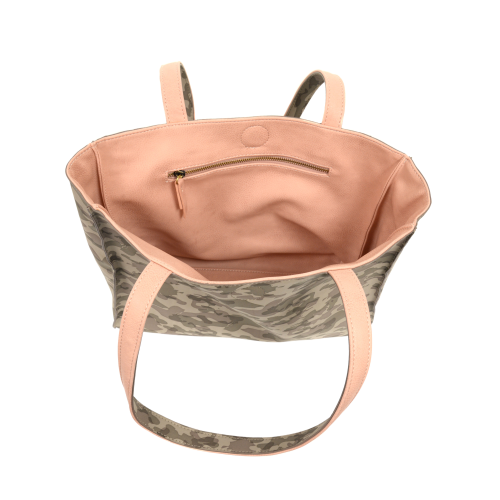 Grey Camo/Pink Reversible Tote Bag